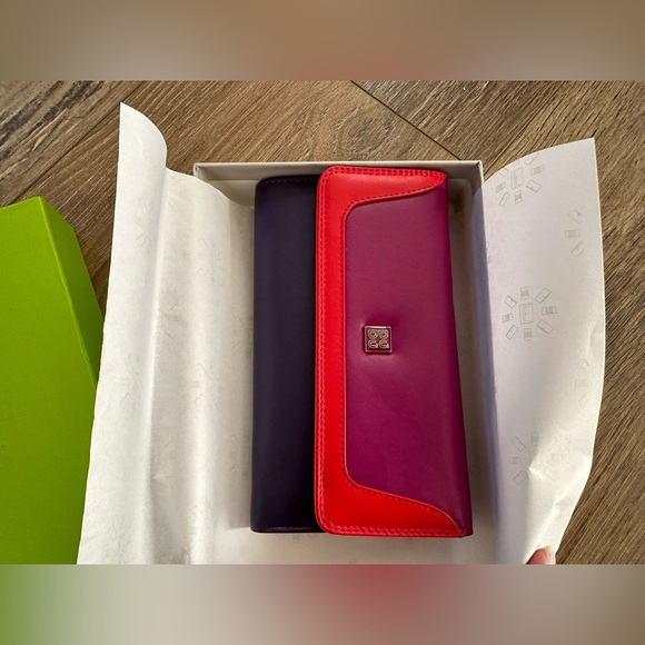 Dudu Multicolored Calfskin Wallet/Clutch from Italy - Picture 5 of 8